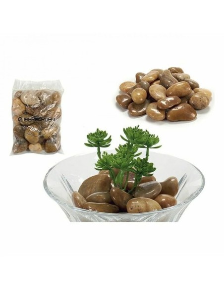 BOLSA PIEDRA SUPER PULIDA MARRON 2KG GR BOLSA PIEDRA SUPER PULIDA MARRON 2KG GR