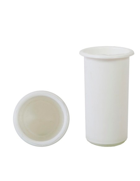 DEPOSITO VASO REDONDO PVC (blanco, verde o negro)
