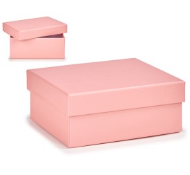 CAJA CARTON ROSA PASTEL PEQUEÑA 12,5X8,5X5CM