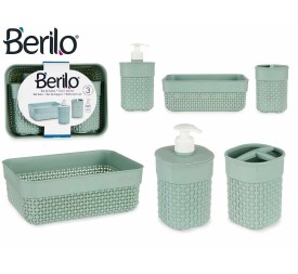 JGO 3 PZS BAÑO VERDE PALO PLASTICO