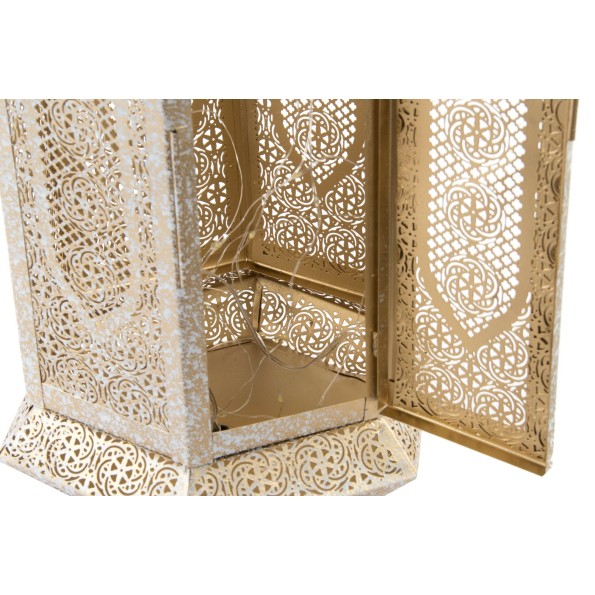 LAMPARA PIE METAL 22X19X70 BLANCO