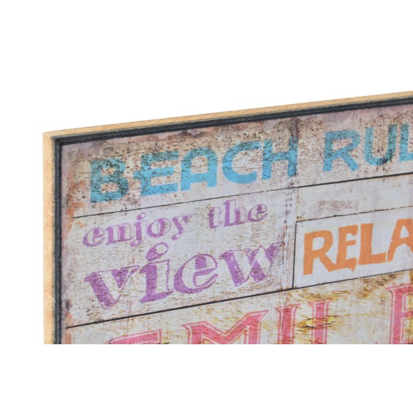 CUADRO MADERA PAPEL 15X1X25 PLAYA 4 SURT.