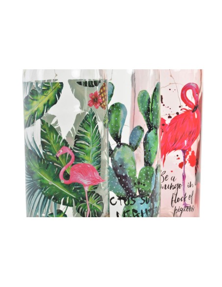 BOTELLA LED CRISTAL 12X46 15LEDS TROPICAL 3 SURT.