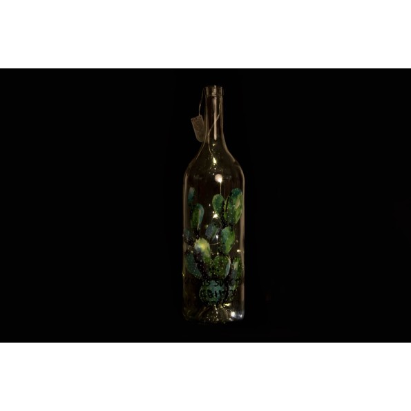 BOTELLA LED CRISTAL 12X46 15LEDS TROPICAL 3 SURT.