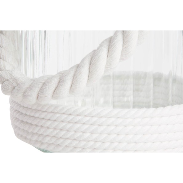 PORTAVELA CRISTAL METAL 18X18 CUERDA