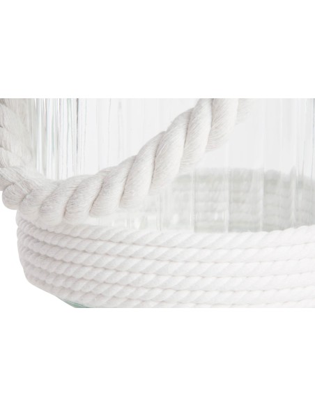 PORTAVELA CRISTAL METAL 18X18 CUERDA