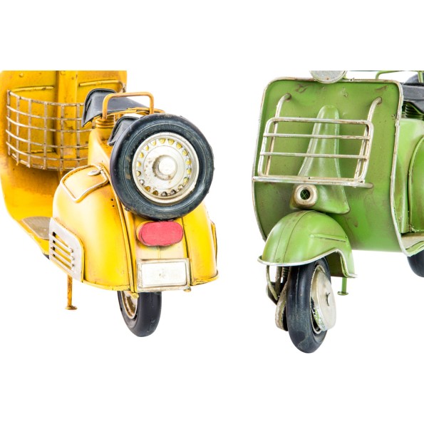 VEHICULO DECORACION METAL 26X10,5X17 MOTO 3 SURT.