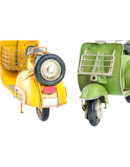 VEHICULO DECORACION METAL 26X10,5X17 MOTO 3 SURT.