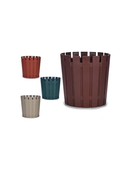 MACETA PLASTICO XXL 32CM 4 COL