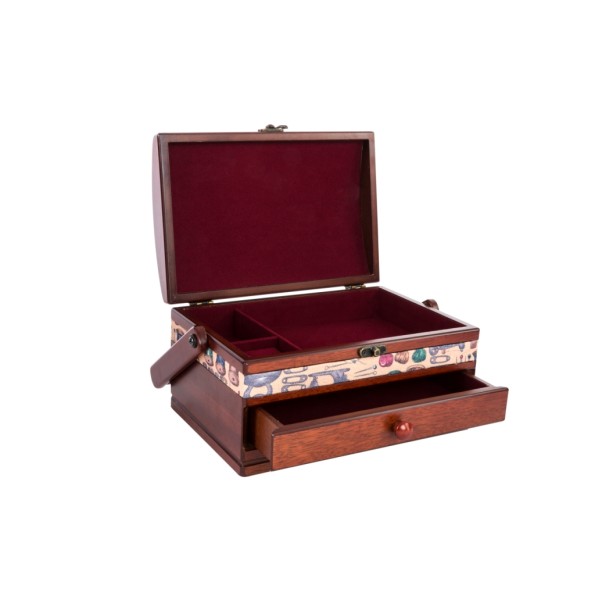 COSTURERO MADERA TELA 24X17X13/22 COSTURA