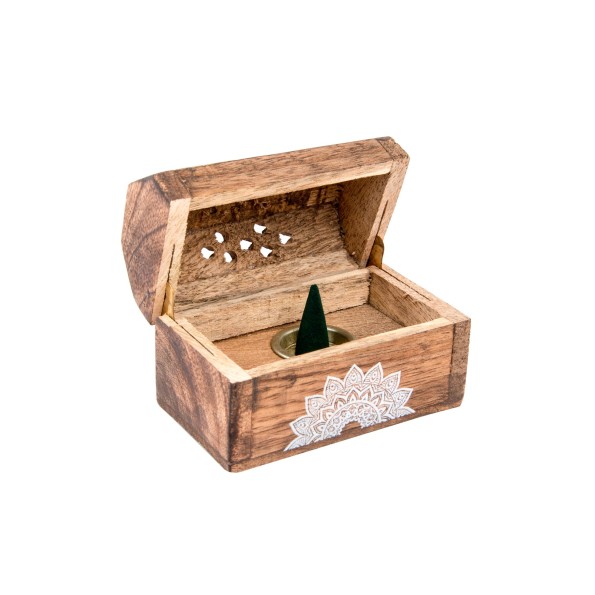 CAJA SET  10 MADERA AROMA 9X5X6X CONOS 6 SURT