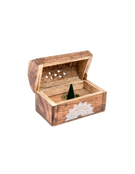 CAJA SET  10 MADERA AROMA 9X5X6X CONOS 6 SURT