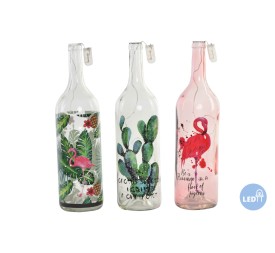 BOTELLA LED CRISTAL 12X46 15LEDS TROPICAL 3 SURT.