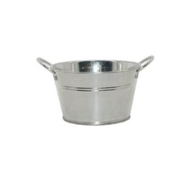 MACETERO METAL C/ASAS MEDIANO 15,5x11,5x9,5cm