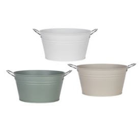 MACETERO METAL COLORES ASA 19,5X15X10,2cm.