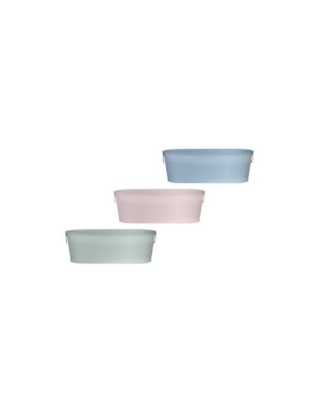 MACETERO METAL SURTIDOS BRILLO 27.5/11.3x24.5/8.7x9,3cm