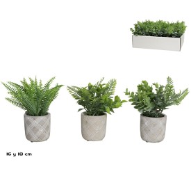 MACETA CEMENTO GRIS ROMBO SURT 16-18 CM