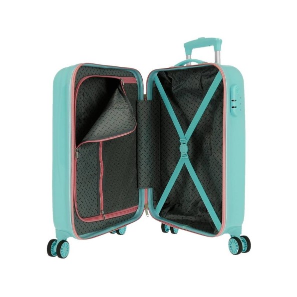 TROLLEY ABS 55CM.4R. BE HAPPY