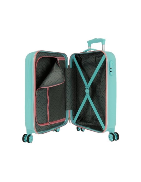 TROLLEY ABS 55CM.4R. BE HAPPY