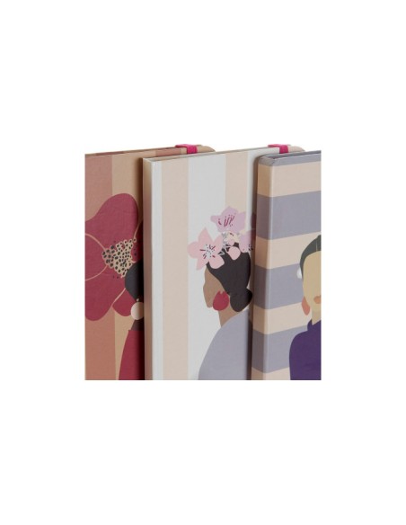 LIBRETA CARTON PAPEL 10,5X1X14,5 80H, 3 SURT.