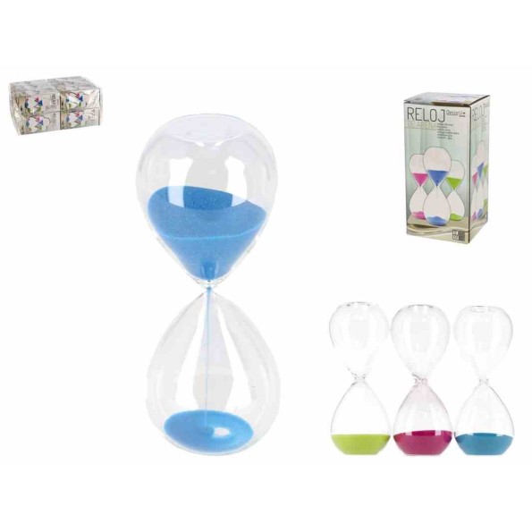 RELOJ DE ARENA 5 MIN 12,5CM - CRISTAL