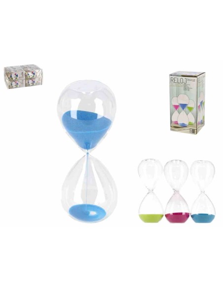 RELOJ DE ARENA 5 MIN 12,5CM - CRISTAL