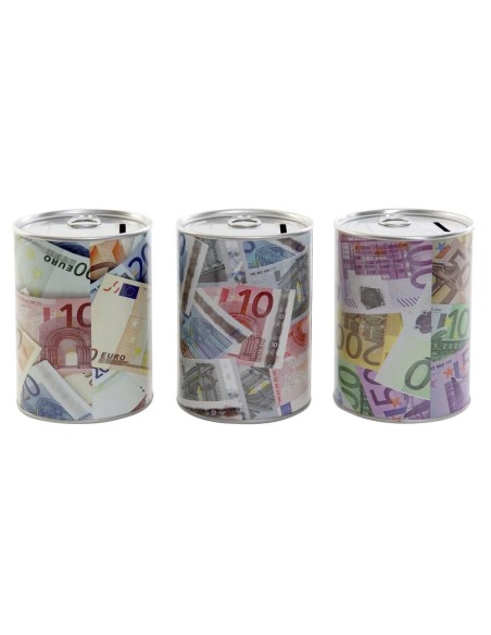 HUCHA METAL 9X9X12 BILLETES 3 SURT.