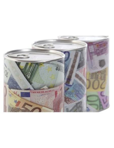 HUCHA METAL 9X9X12 BILLETES 3 SURT.