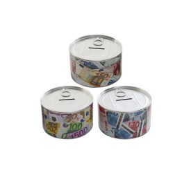 HUCHA METAL 10X10X6 BILLETES 3 SURT.