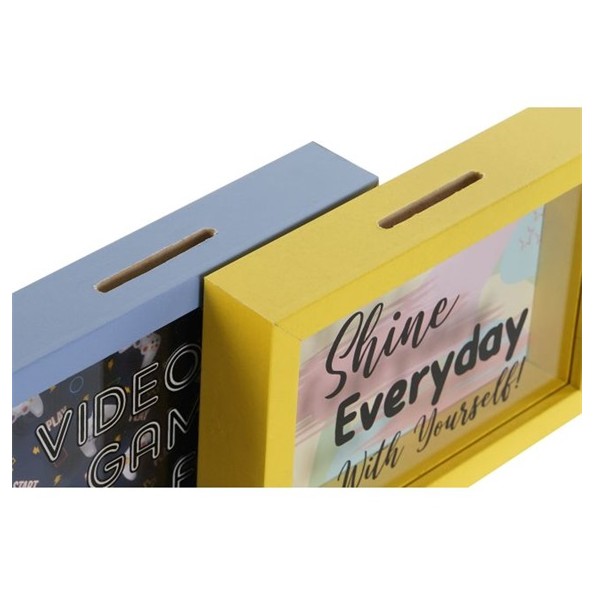 HUCHA MDF CRISTAL 17X3X12 2 SURT.