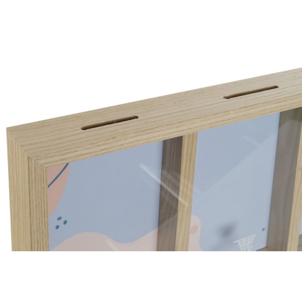 HUCHA MDF CRISTAL 35X4X19,5 NATURAL