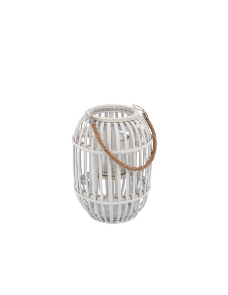 PORTAVELAS C/VASO CRISTAL ALANIS 30X22CM