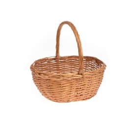 CESTA OVALADA COLOR MIEL 40x33x18/40cm