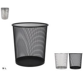 PAPELERA DE METAL 9L 19X23X27CM 2 SURT.