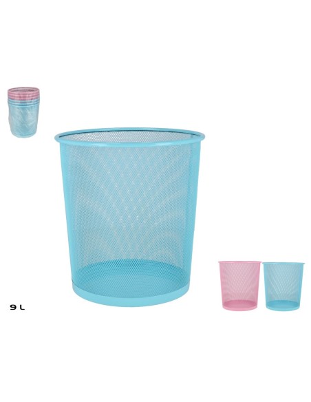 PAPELERA DE METAL 9L 2 SURT.