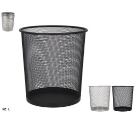 PAPELERA DE METAL 12L 22X26,5X28CM 2 ST