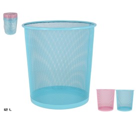 PAPELERA DE METAL 12L 2 SURT.