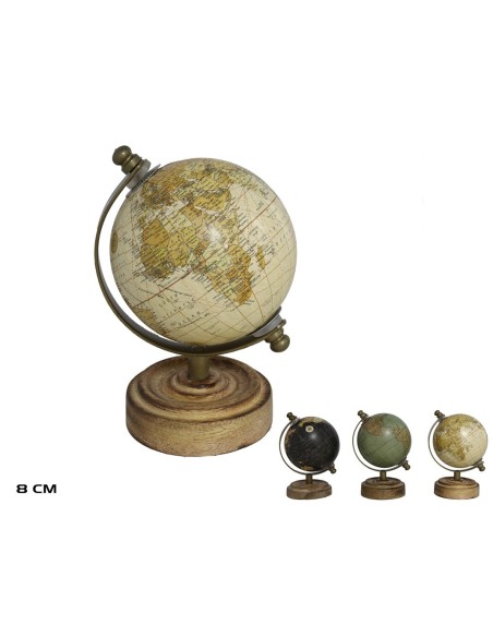 GLOBO TERRAQUEO 8CM 3STD