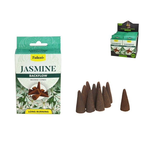 INCIENSO 28G 10 CONOS TULASI JASMINE