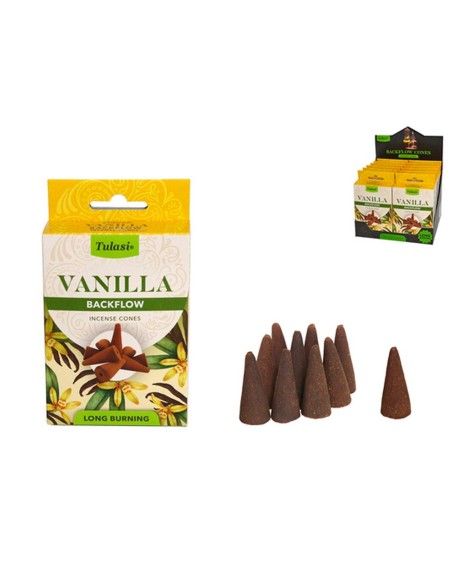 INCIENSO 28G 10 CONOS TULASI VANILLA