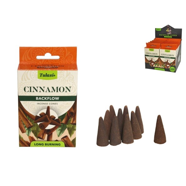 INCIENSO 28G 10 CONOS TULASI CINNAMON