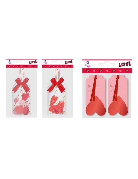 LOVE ETIQUETAS COLGANTES 4 UND