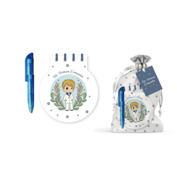 MI PRIMERA COMUNION LIBRETA C/BOLI EN BOLSITA NIÑO