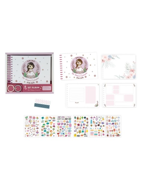MI PRIMERA COMUNION SET ALBUM NIÑA
