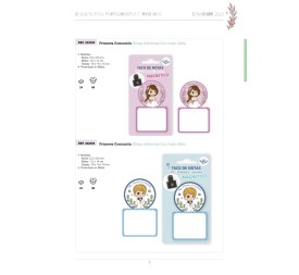 PRIMERA COMUNION TACO DE NOTAS MAGNETICO NIÑA