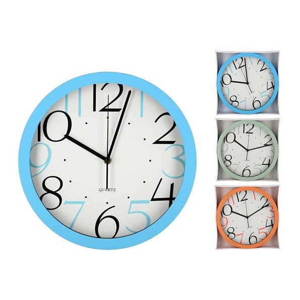 RELOJ DE PARED COX 30CM -3 SURT.