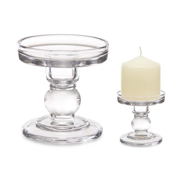 CANDELABRO CRISTAL BOLA S 9CM