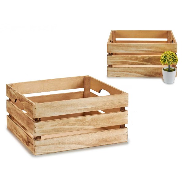 CAJA NATURAL QUEMADO 36X26X18 CM