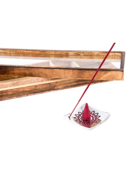 INCIENSO VARILLA SET 30 MADERA 7,5X3,5X25 MANDALA