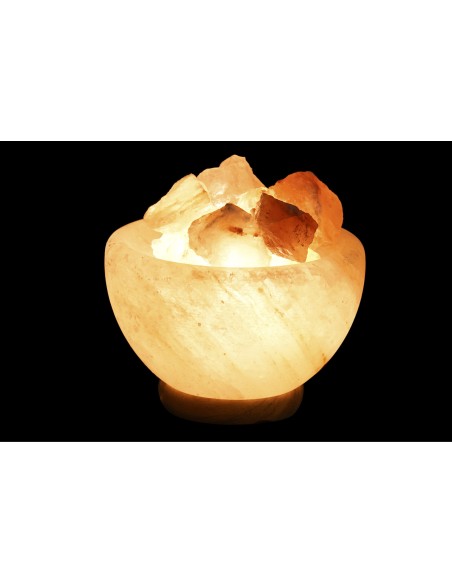 LAMPARA SOBREMESA SAL ACACIA 15X15X12 PIEDRAS